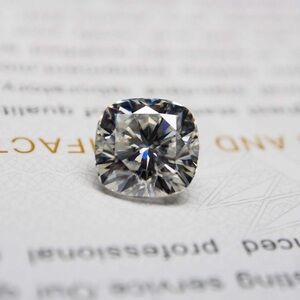 🔥White VVS1 D Moissanite 3ct Cushion Cut Forever Brilliant Loose Moissanite
